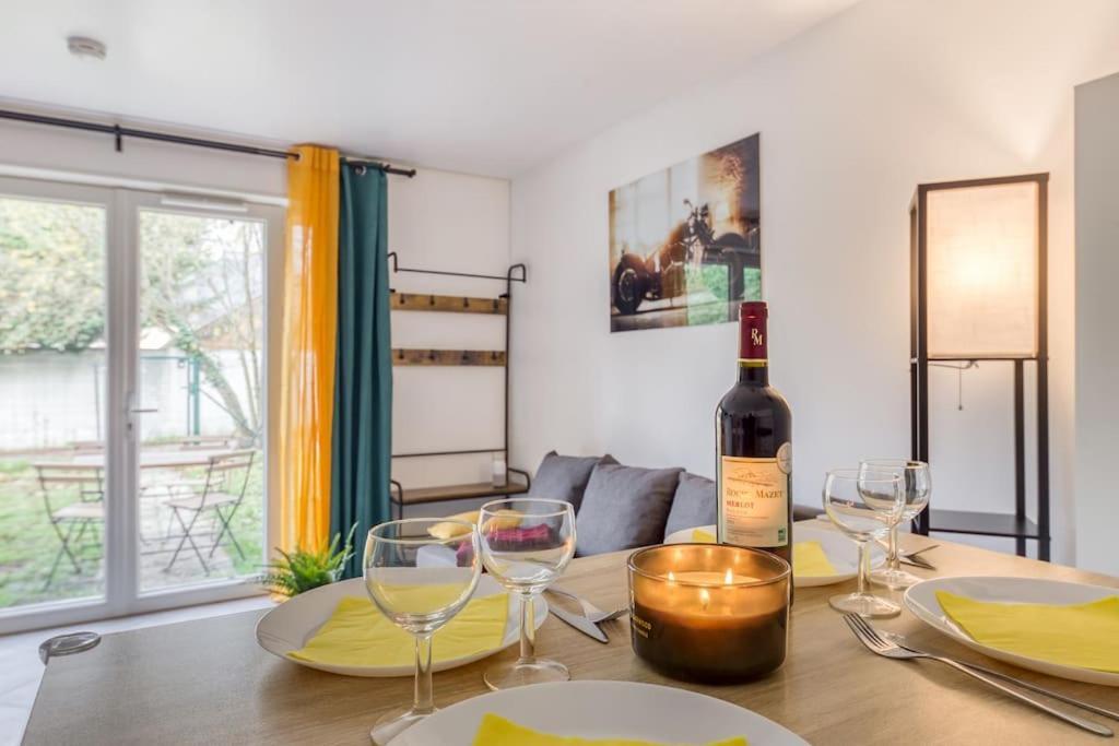 Apartament Cocoon - Jardin - Boite A Cle - Wi-Fi Baulne Zewnętrze zdjęcie