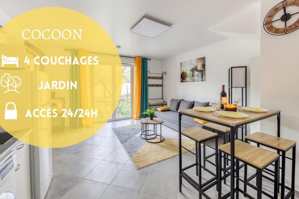 Apartament Cocoon - Jardin - Boite A Cle - Wi-Fi Baulne Zewnętrze zdjęcie